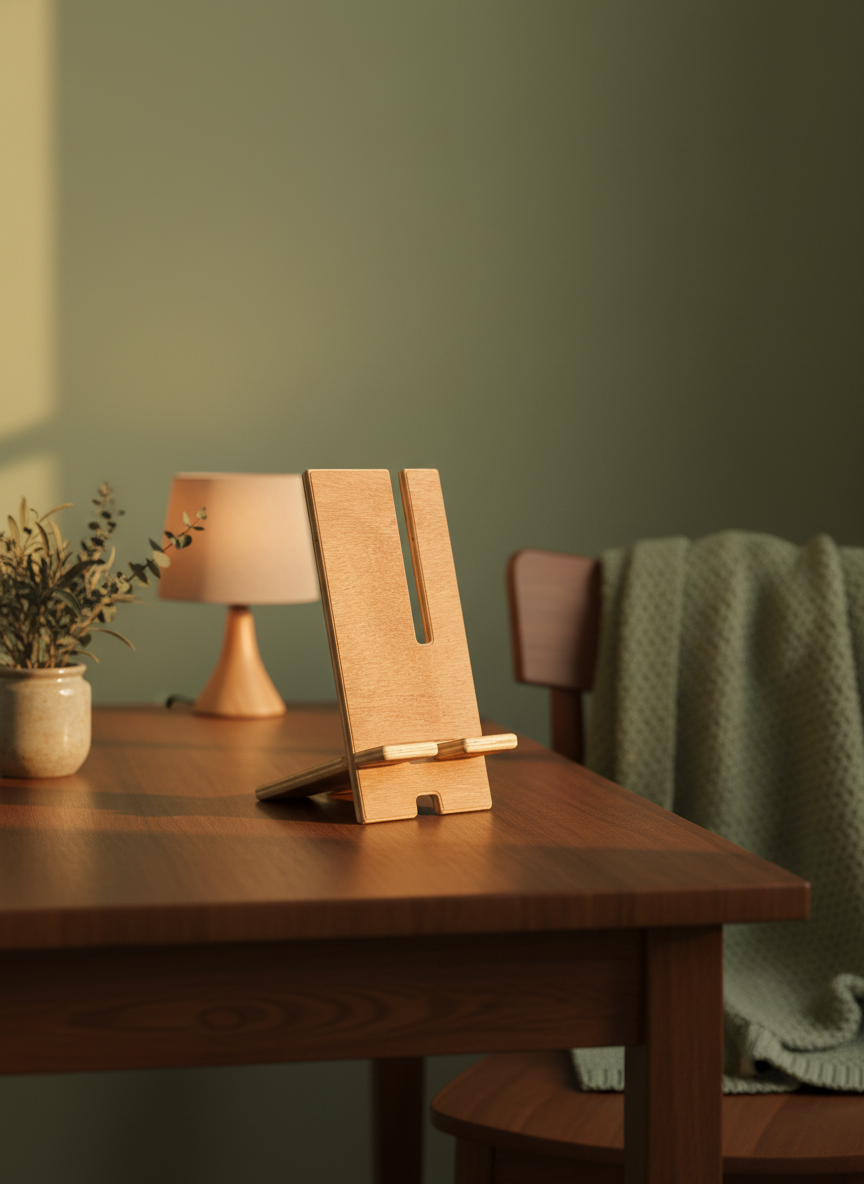 Flat pack phone stand