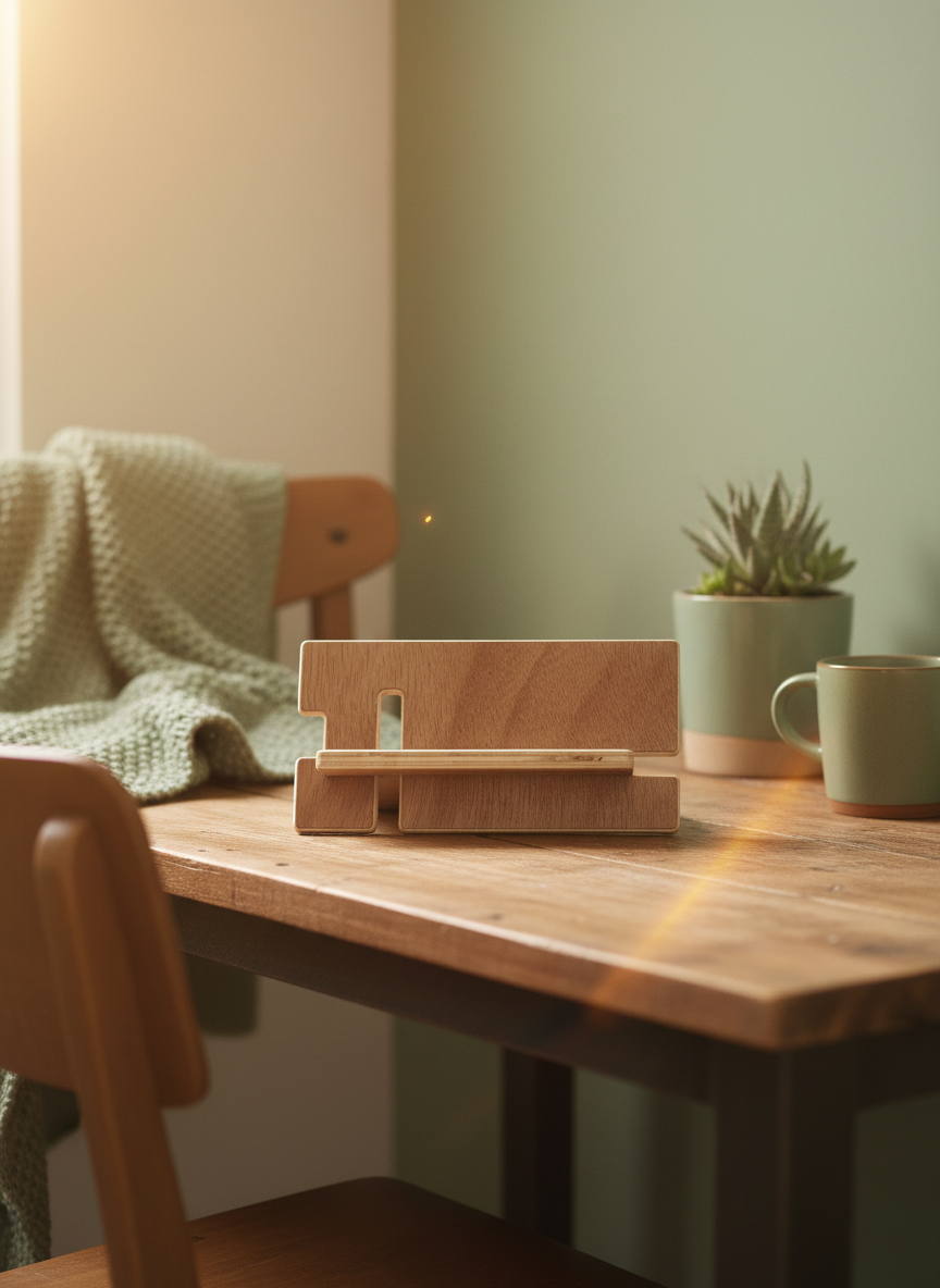 Flat pack phone stand
