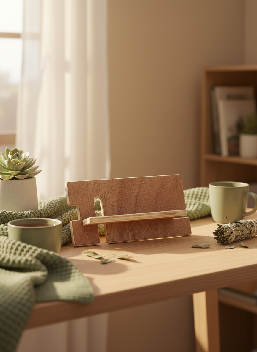 Flat pack phone stand