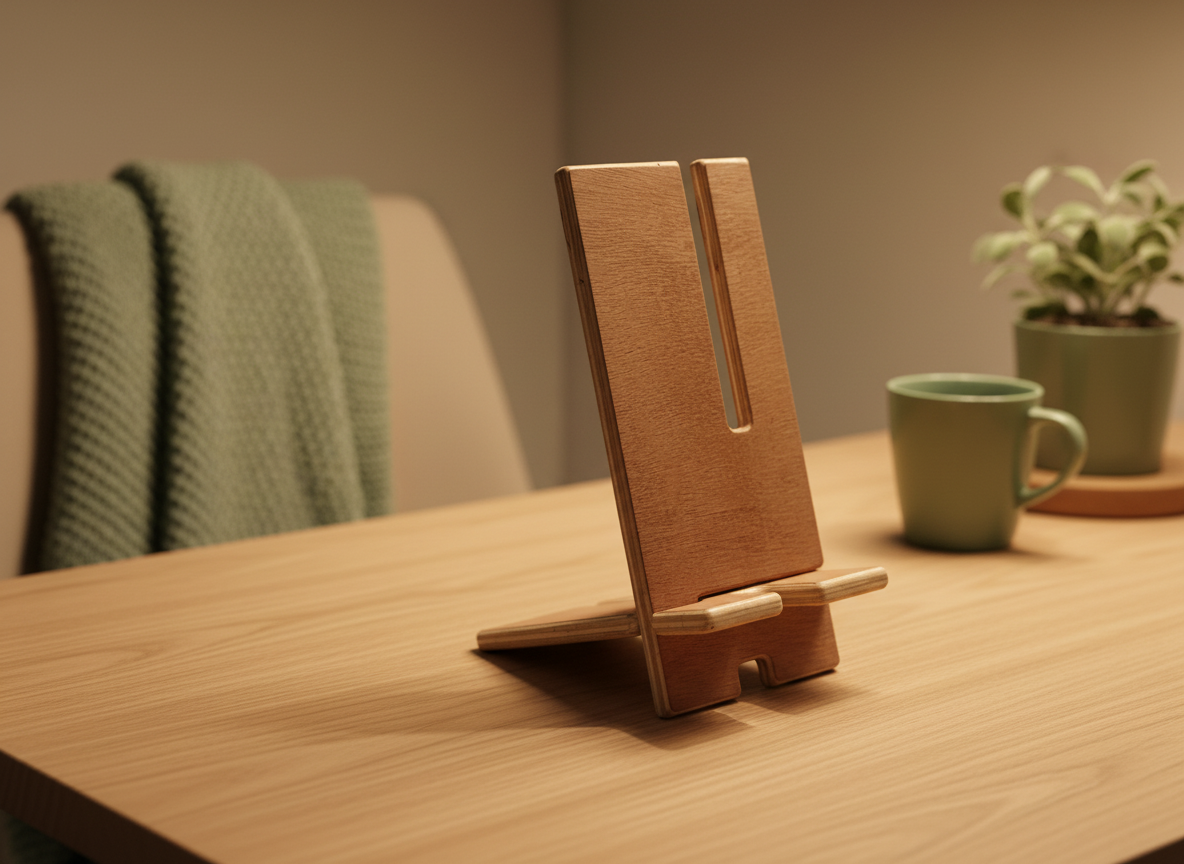 Flat pack phone stand